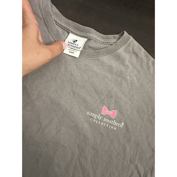 Simply Southern Beauti Fully Loved Unicorn T Shirt Gray Taupe Shade Xl - Picture 4 of 4